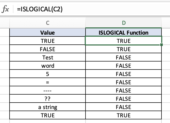Islogical Function – Learn Excel ISLOGICAL Function: Formula, Syntax ...