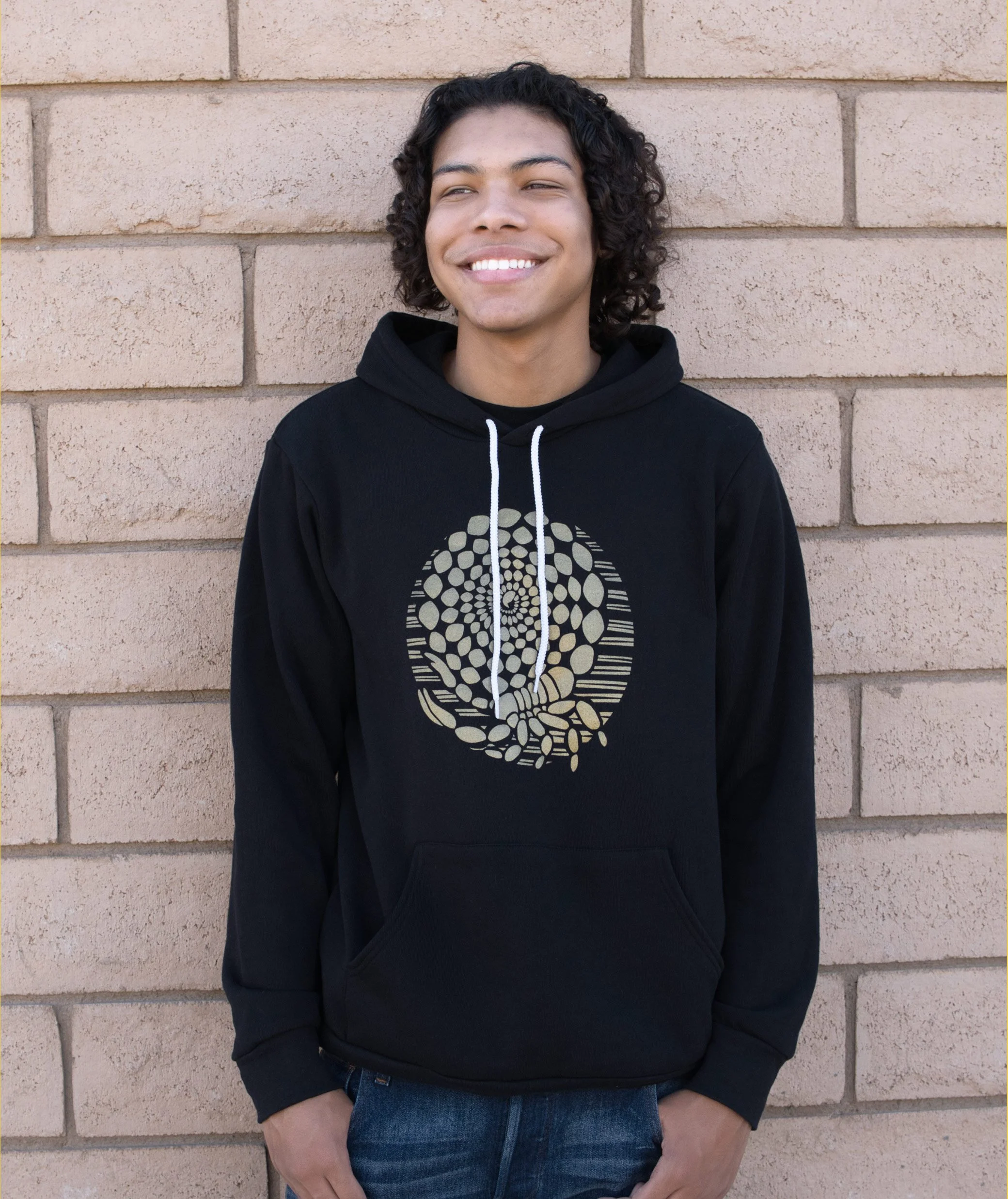 Desert Gold Scorpion Hoodie Legacy Style - Black
