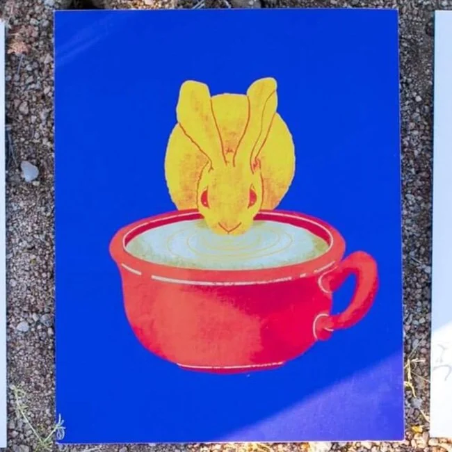 Fika Bunny 8x10 Print