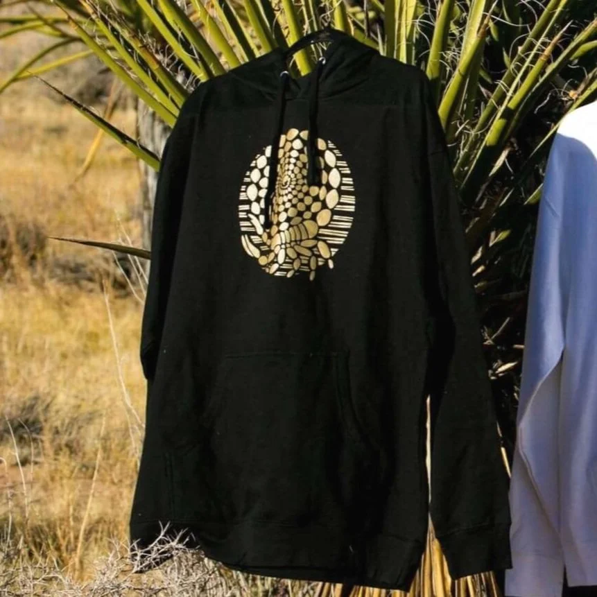 Desert Gold Scorpion Hoodie - Black