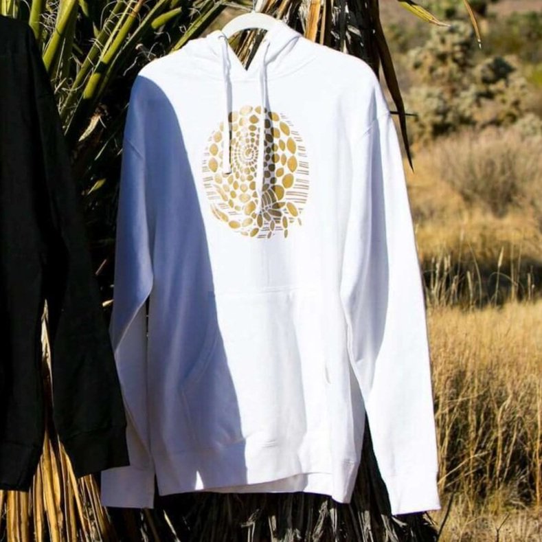Desert Gold Scorpion Hoodie - White