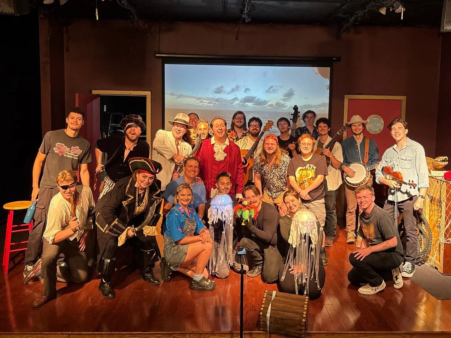 We had a WHALE of a time on our voyage across the seven seas!! See y’all for our big anniversary show on August 14th, Varietyville Second Chances! ππ³π΄‍β οΈ