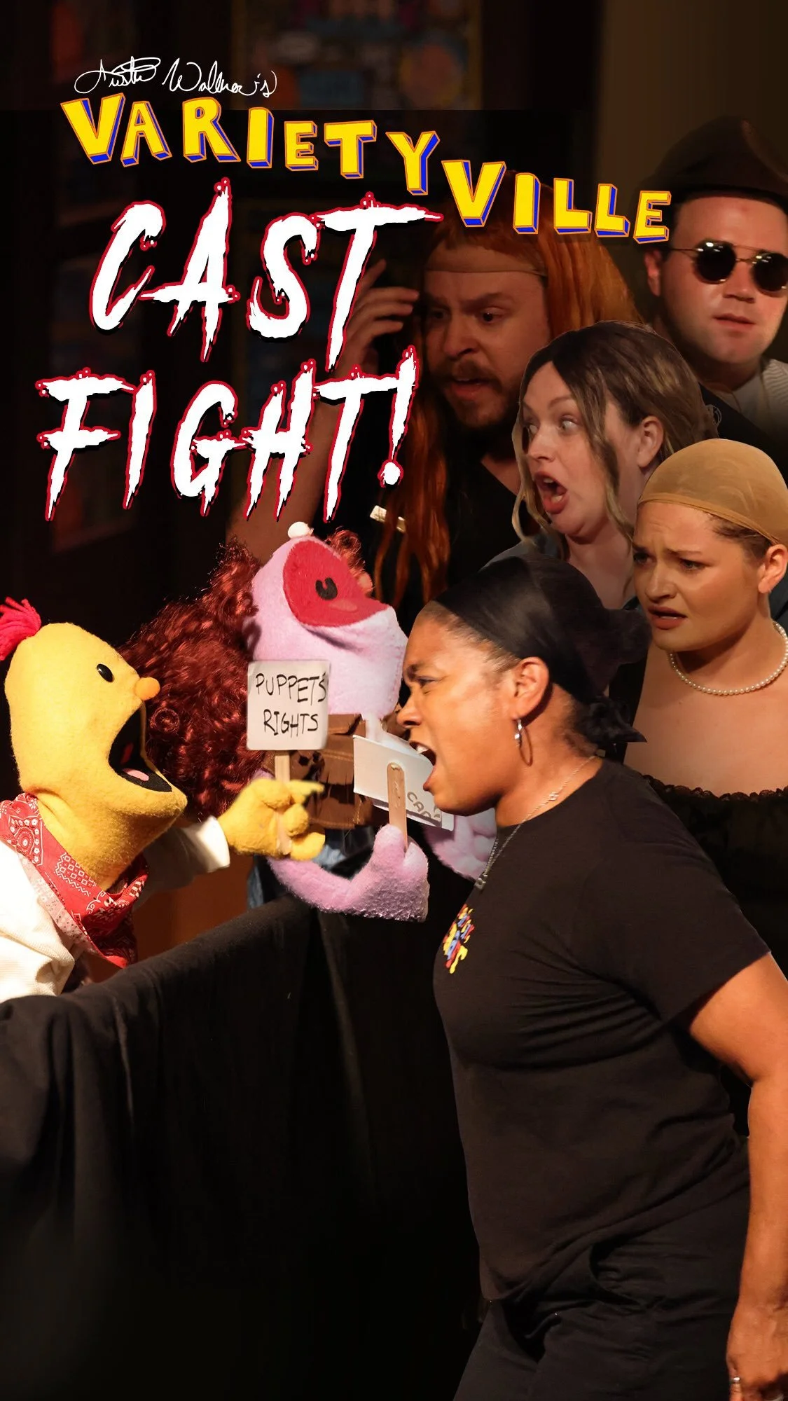 With a talented ensemble like ours, there’s sure to be some dissension amongst the cast… When that time comes, it’s always best to express your grievances in a calm and collected manner. As exemplified in this moment from Varietyvi