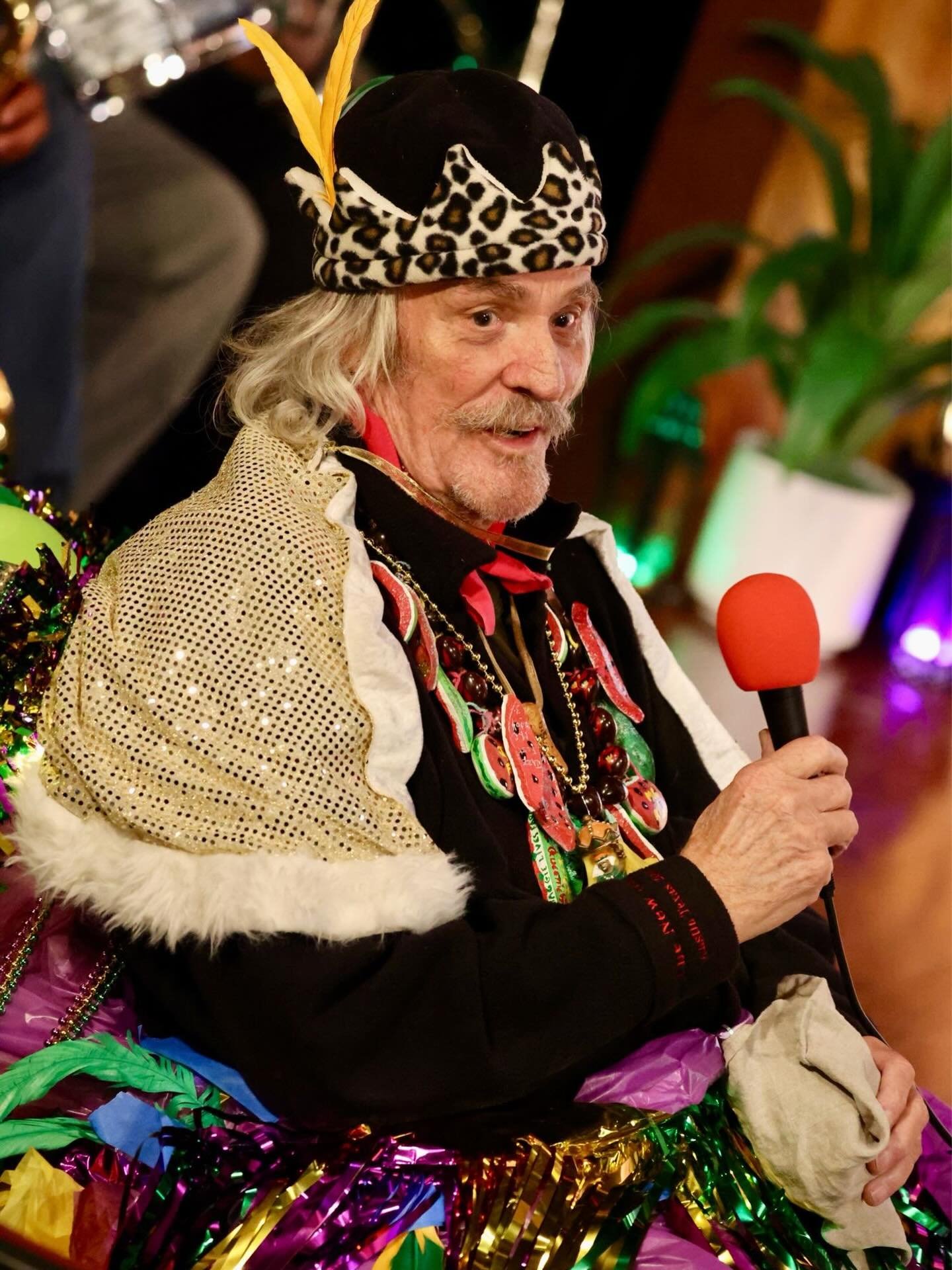 All hail Dr. M.C. Gainey, the King of Varietyville Mardi Gras! See him TONIGHT⚜️ at the best Fat Tuesday celebration in Los Angeles! 

🎟️ 21+ &mdash; $15 pre-sale (link in bio)/ $20 at the door
📍 @threeclubs in Hollywood
⏰ Doors 7:30pm / Show 8:00p