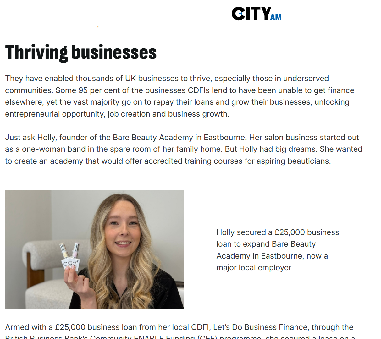 Bare Beauty in City AM