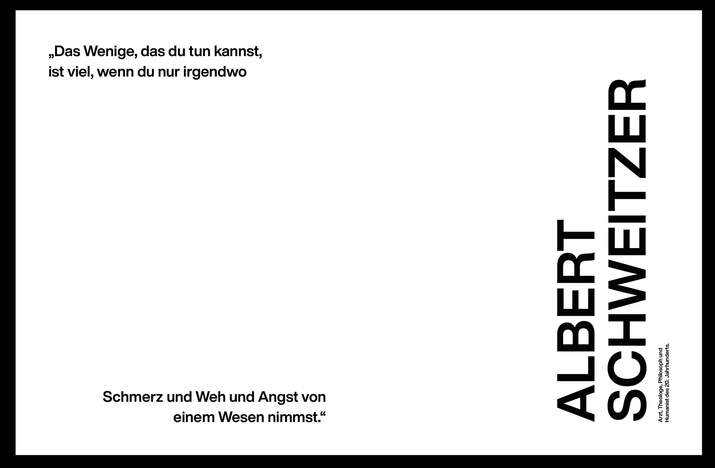 Obdach - Editorial - Zitat Albert Schweizer