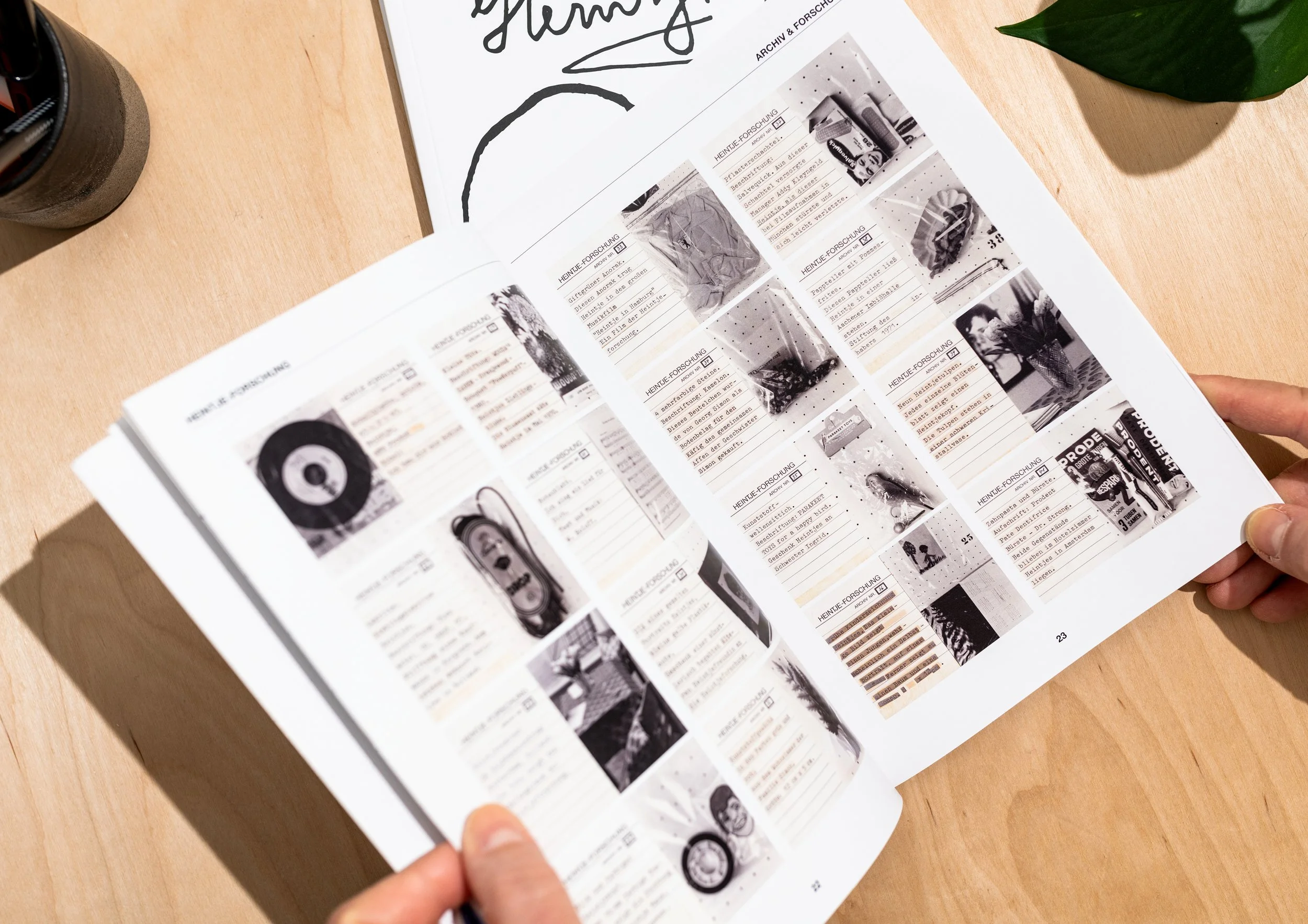 Dieter Glasmacher Katalog - Übersicht Karteikarten