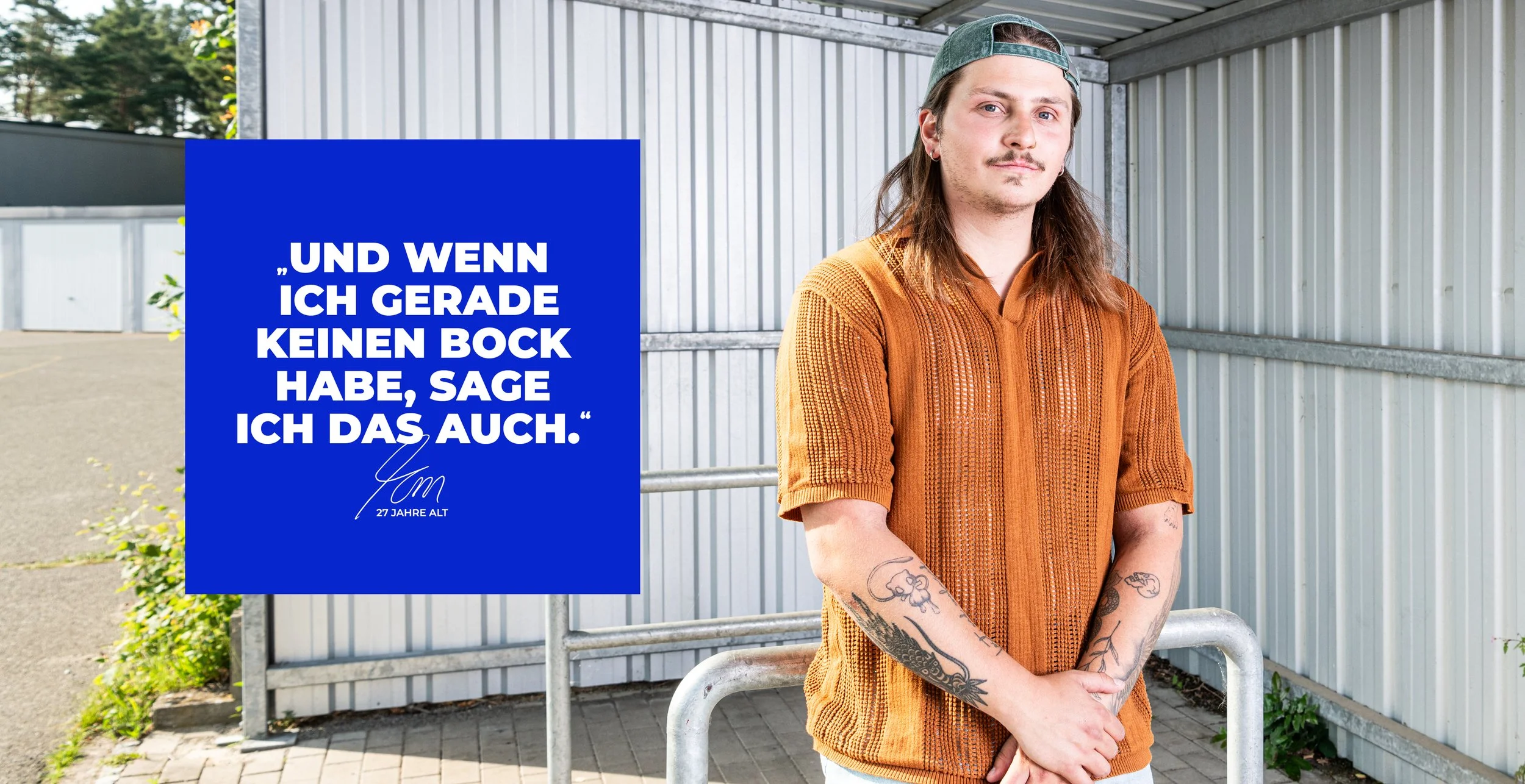 BOB - Tom Portrait mit Zitat