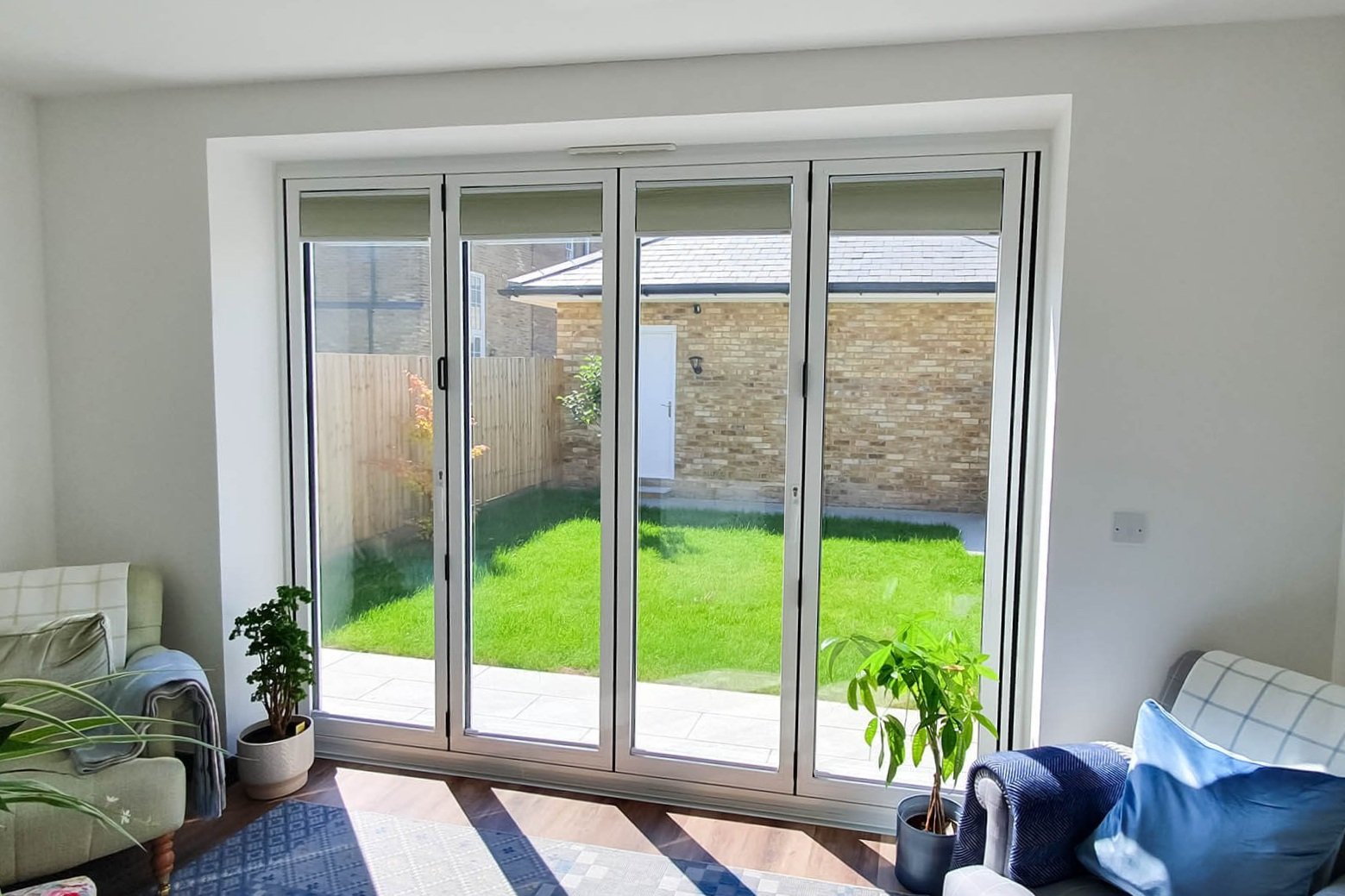 UV window film on patio doors