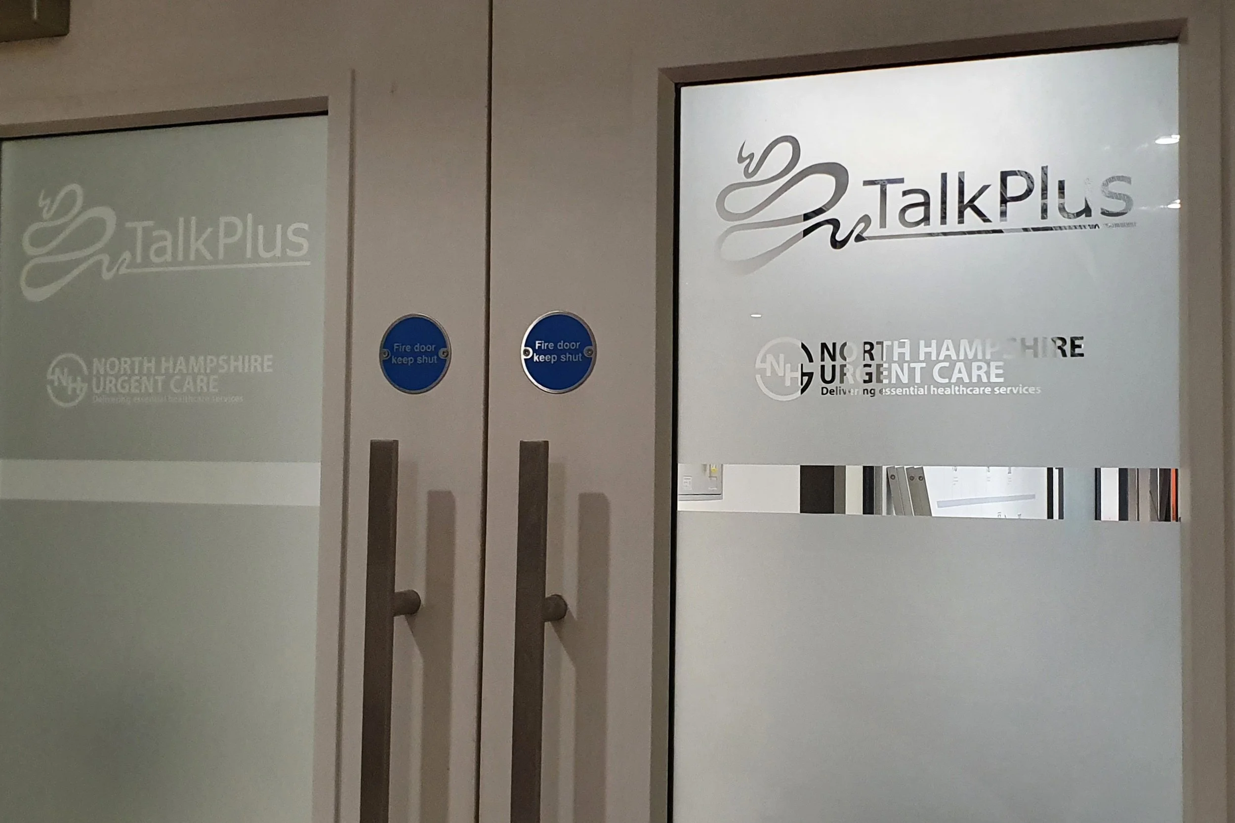 office frosted window glass