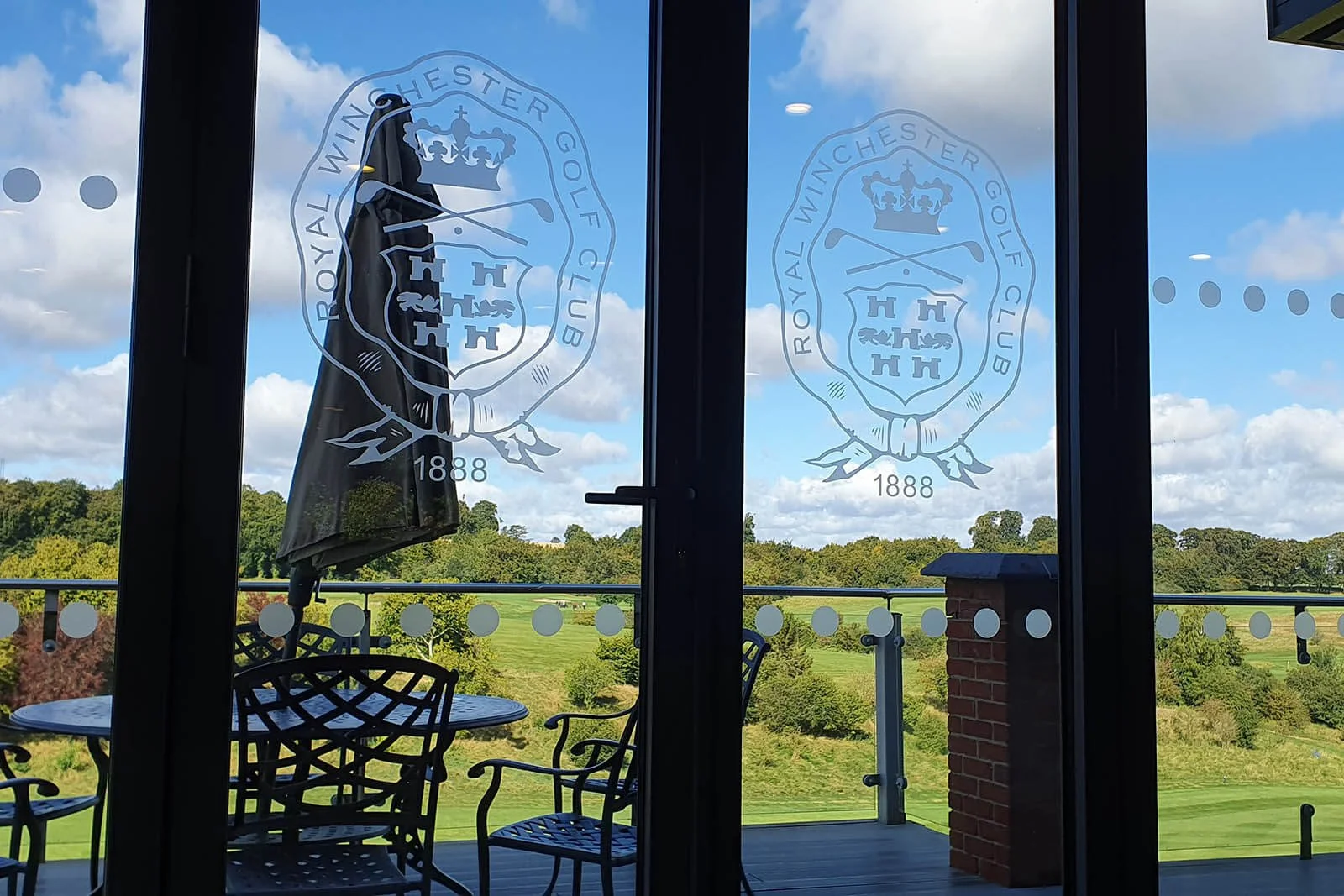 Royal winchester golf club window frosted manifestations