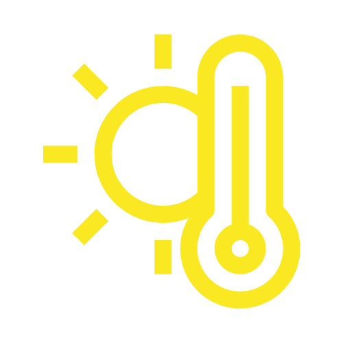 sun and thermometer logo demonstrating the benefits of window film