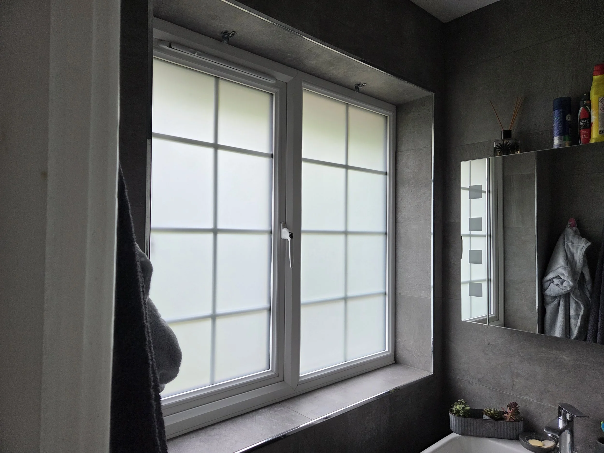 bathroom frosted window film