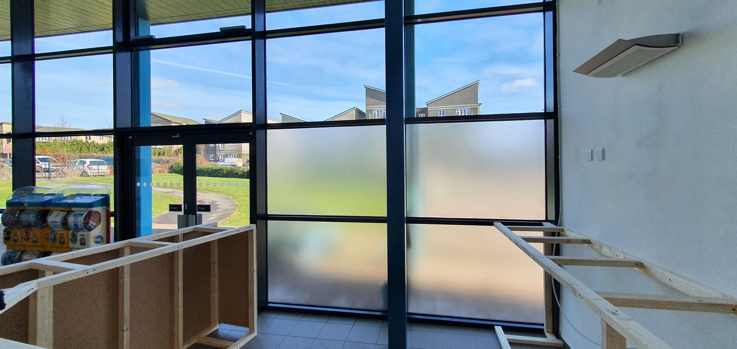 commercial frosted window film