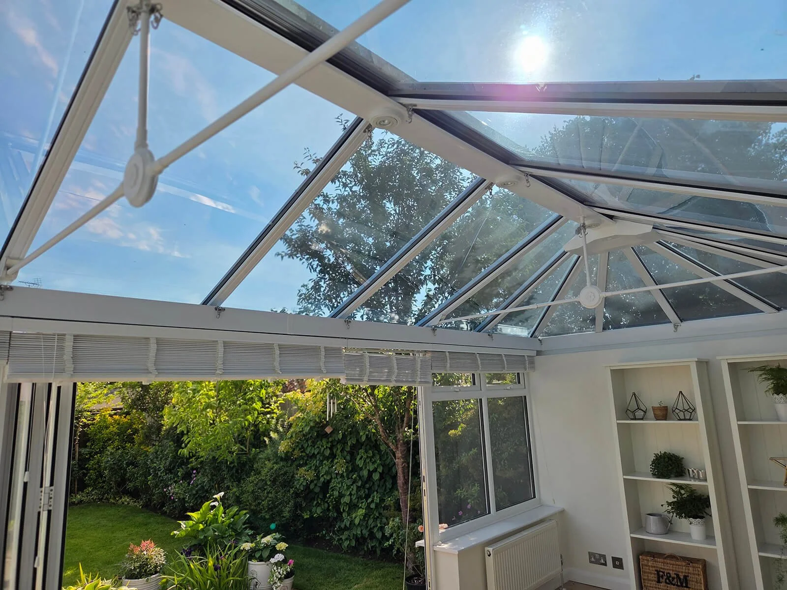 sun control uv window film on conservatory roof