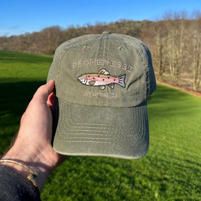 Rainbow Trout - Olive Cap by Pécheresse Sporting Co.