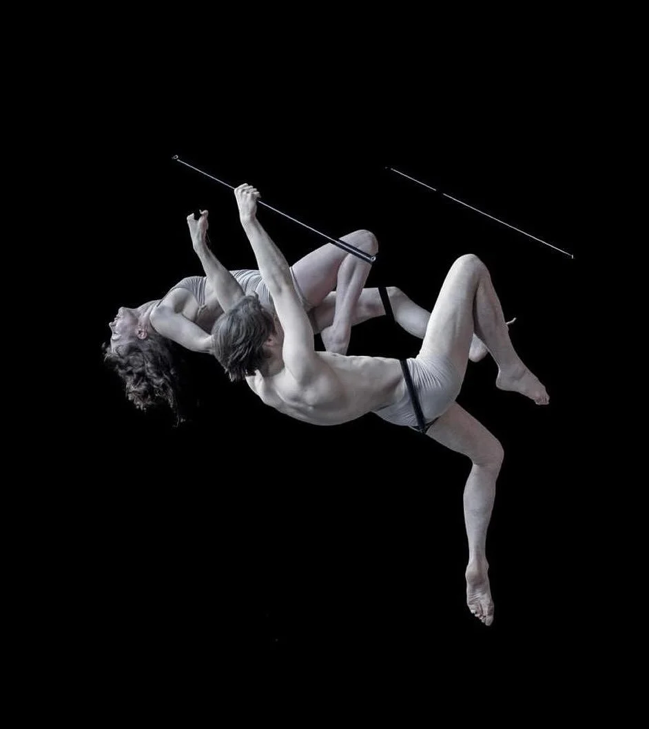 We can&rsquo;t wait to watch Sophie (@sophpagehall ) and Edd (@eddstephen ) performing their wild and wonderful aerial cube act at Get Lifted for Gaza! This talented duo have collaborated for years on their magical performances, sharing a deep love o