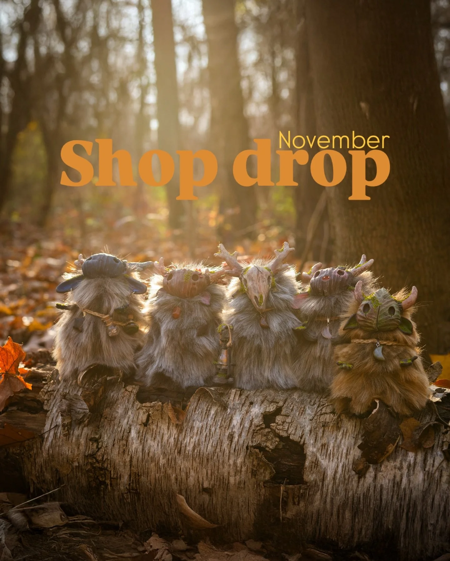 New shop update is coming! 🍁

These forest spirits are almost ready to find their new homes 🤭
Each one is handmade with care, tiny details, and its own unique story.
Every spirit carries a gemstone with symbolic properties, so make sure to read the