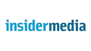 The logo of insider media in blue lowercase letters.