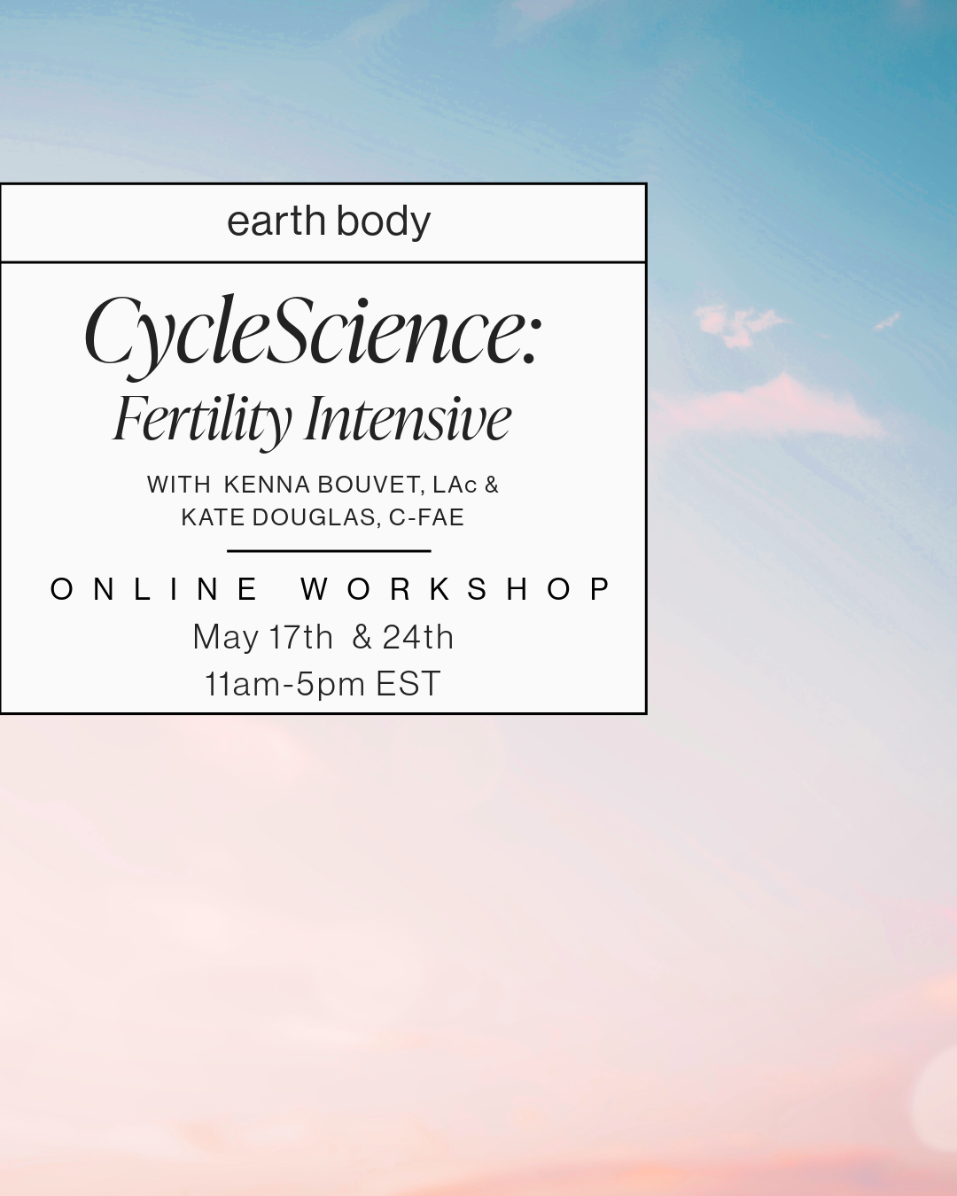 CycleScience: Fertility Intensive