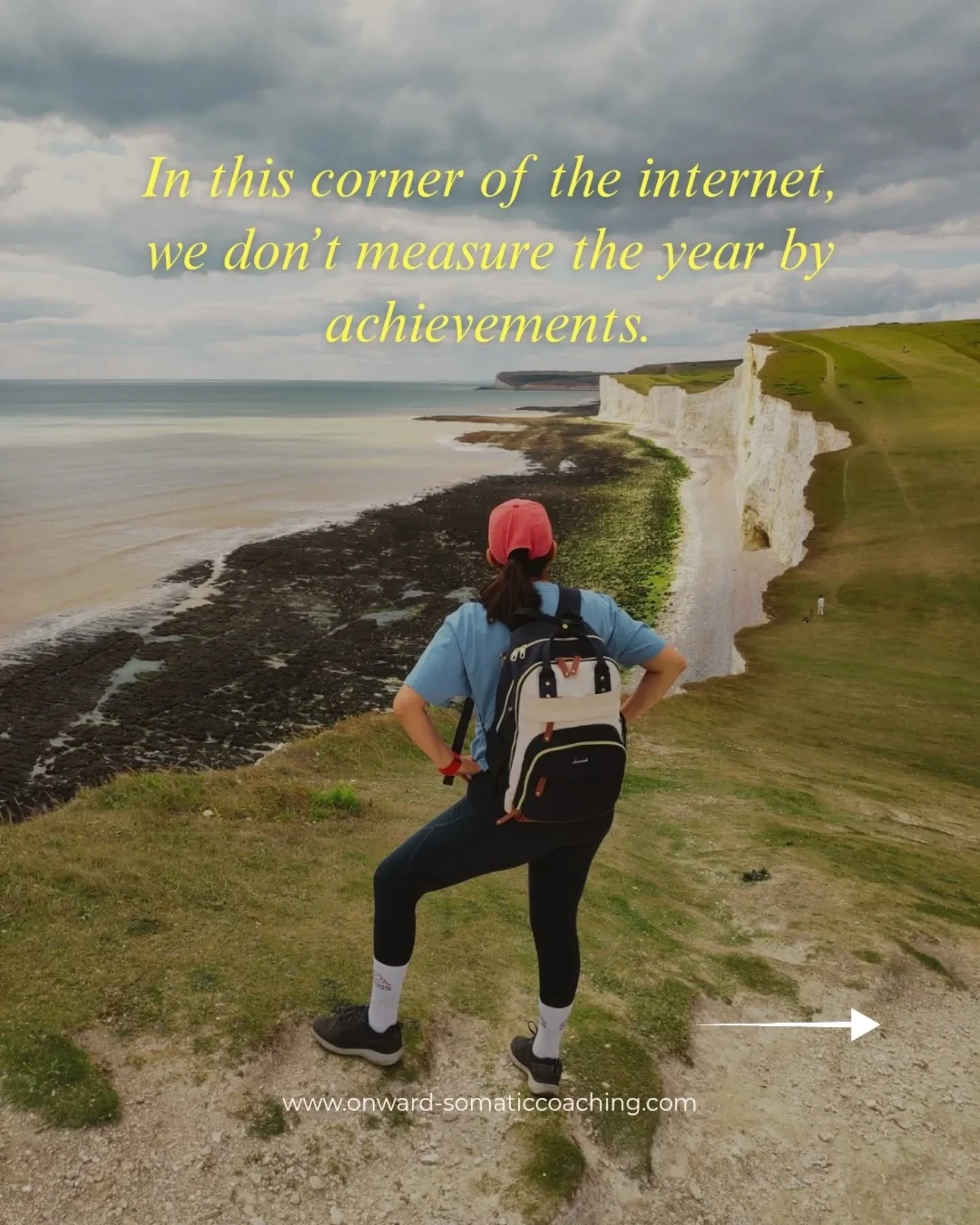 This time of year can easily turn into a silent inventory of everything that didn&rsquo;t happen.

But growth doesn&rsquo;t always look like progress.
Sometimes it looks like staying.
Like noticing.
Like not abandoning yourself in moments that used t