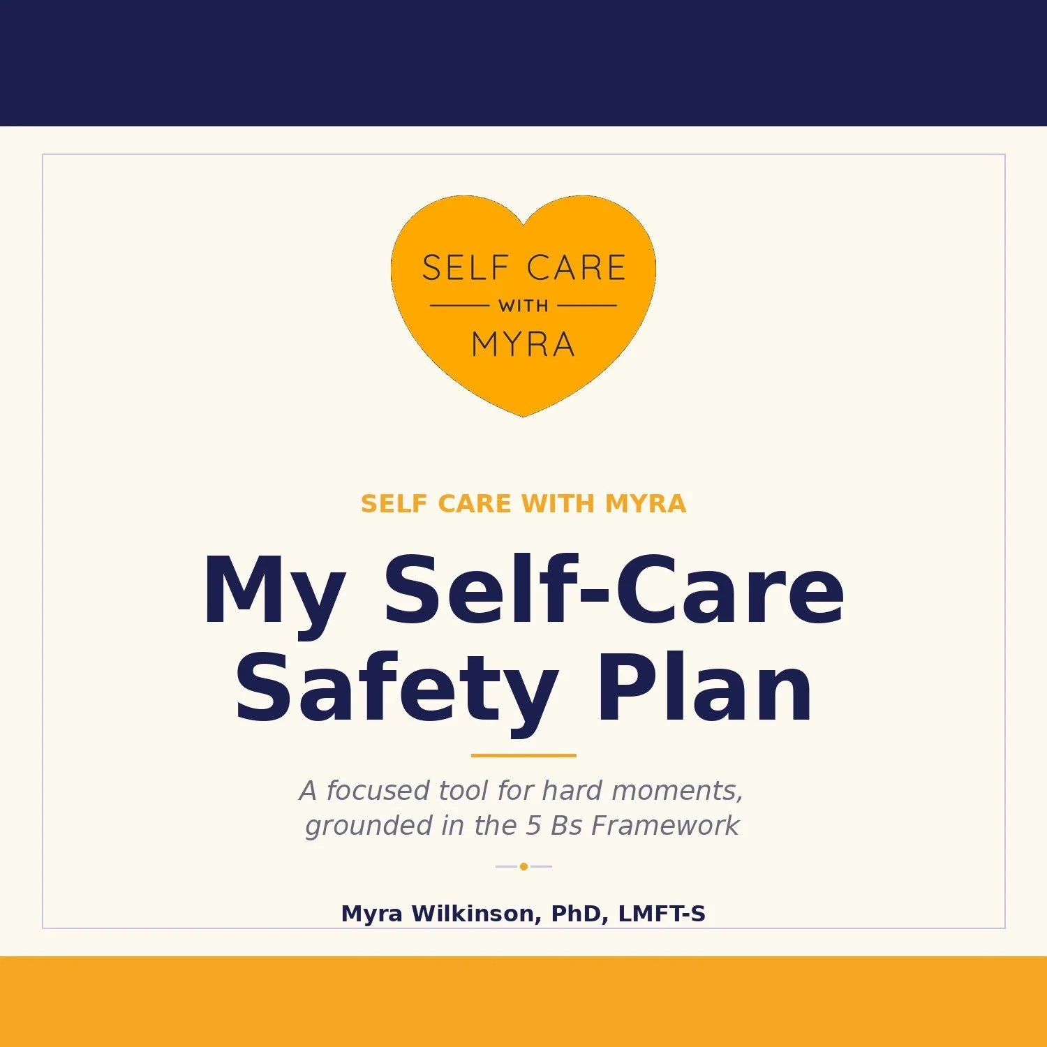 Self-Care Safety Plan