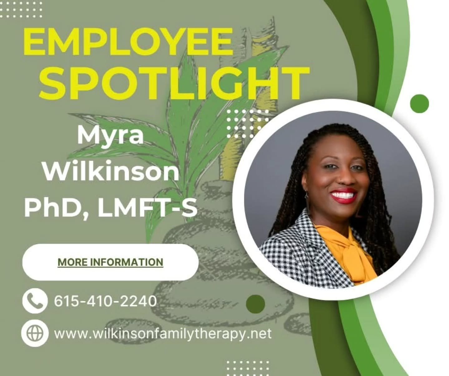 🌟 Employee Spotlight Monday 🌟
We&rsquo;re excited to kick off a 12-week series highlighting the amazing clinicians who make our team so special! 💚

Each week, we&rsquo;ll spotlight one of our dedicated team members so you can get to know the heart