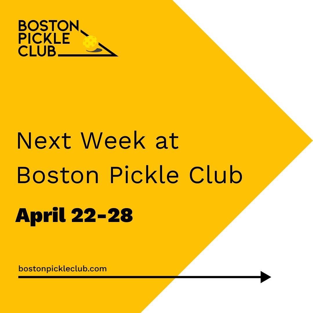 Get your paddles ready, the remainder of April is set! 

Swipe to see what the next few weeks have in store at Boston Pickle Club, and head to the link in our bio to secure your spot today.

#BostonPickleClub #HydePark #playschedule #playpickleball #