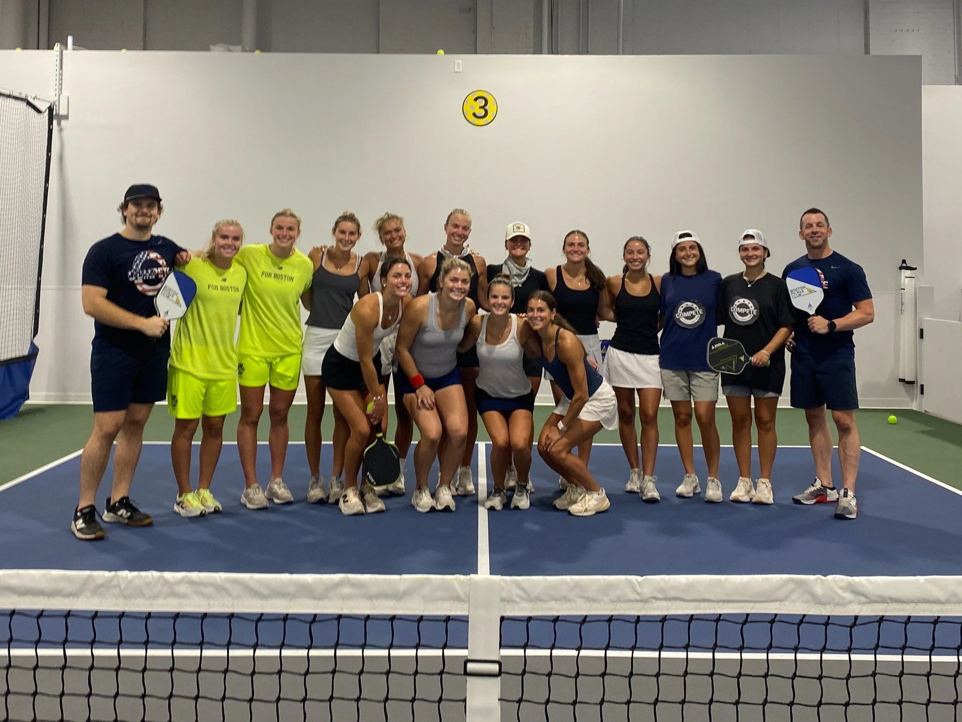 College lacrosse players from Compete Strength and Conditioning adding pickleball at Hyde Park to their regimen! Big thanks to Joe Drain and his team at Compete for bringing this energetic crew over for some early morning cardio today. They sure know