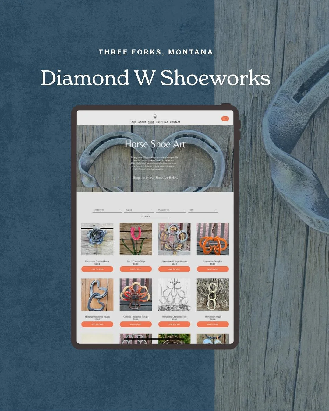 ✨ We&rsquo;re getting close to launching the new @diamondwshoeworks website!

The details are still being finalized, but the foundation is ready &mdash; and soon you&rsquo;ll be able to shop Whitney&rsquo;s handcrafted horseshoe artwork online.

👀 H