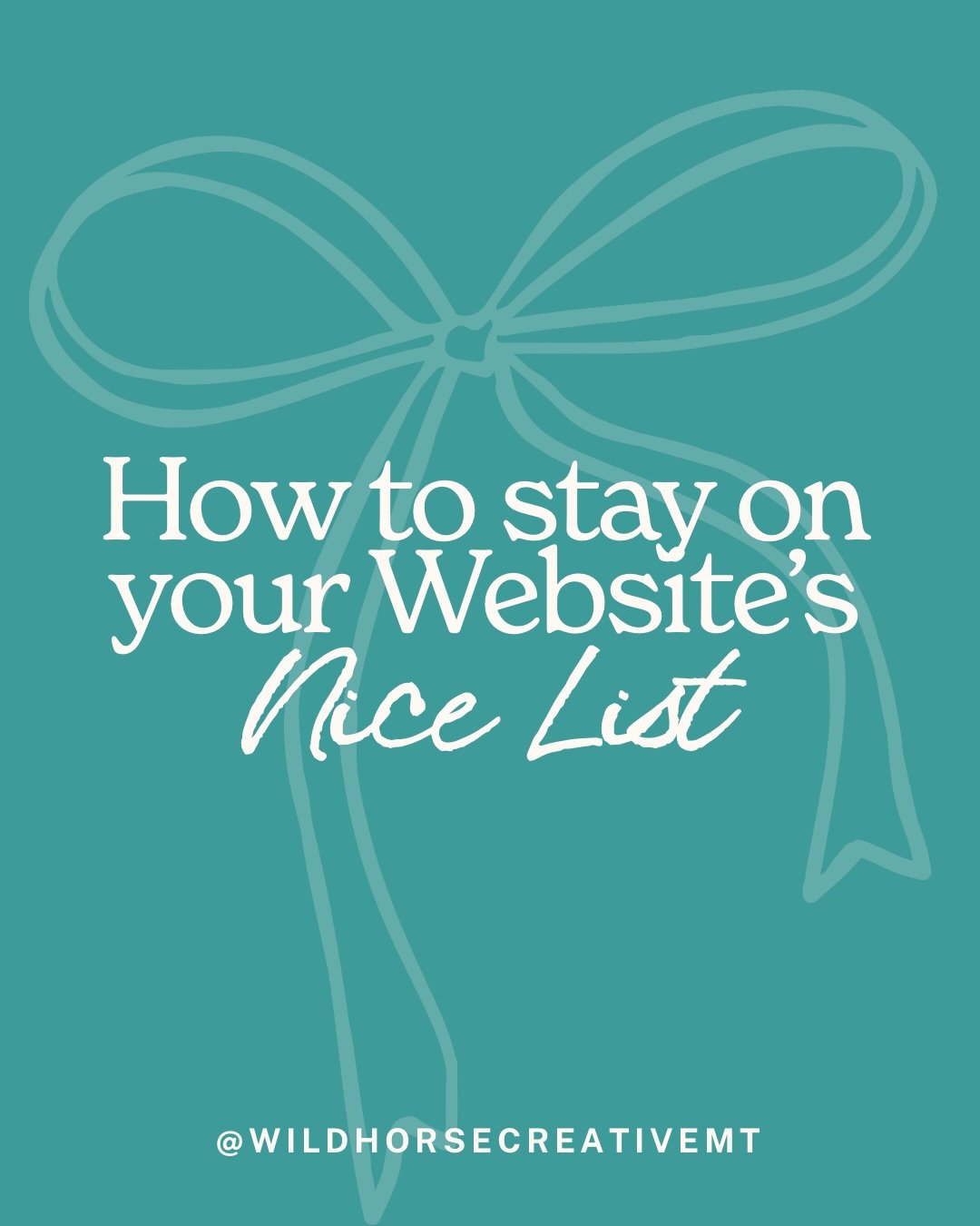 While you&rsquo;re relaxing this holiday season (and yes, indulging in that second slice of pie 🥧), take a minute to give your website a little love. 💻✨

Updating content, swapping in fresh photos, and checking links doesn&rsquo;t have to be a chor