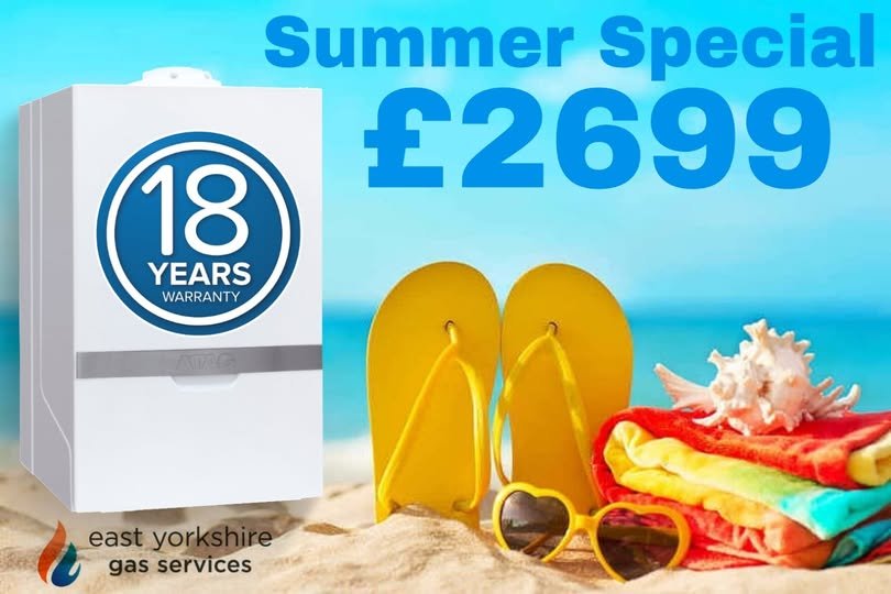 Take advantage of our incredible Summer offer and save two hundred pounds off our usual install price!

Get yourself an A-rated, energy efficient boiler and beat those high winter Bill's. 
We are so confident in our boilers that we are offering 18 ye