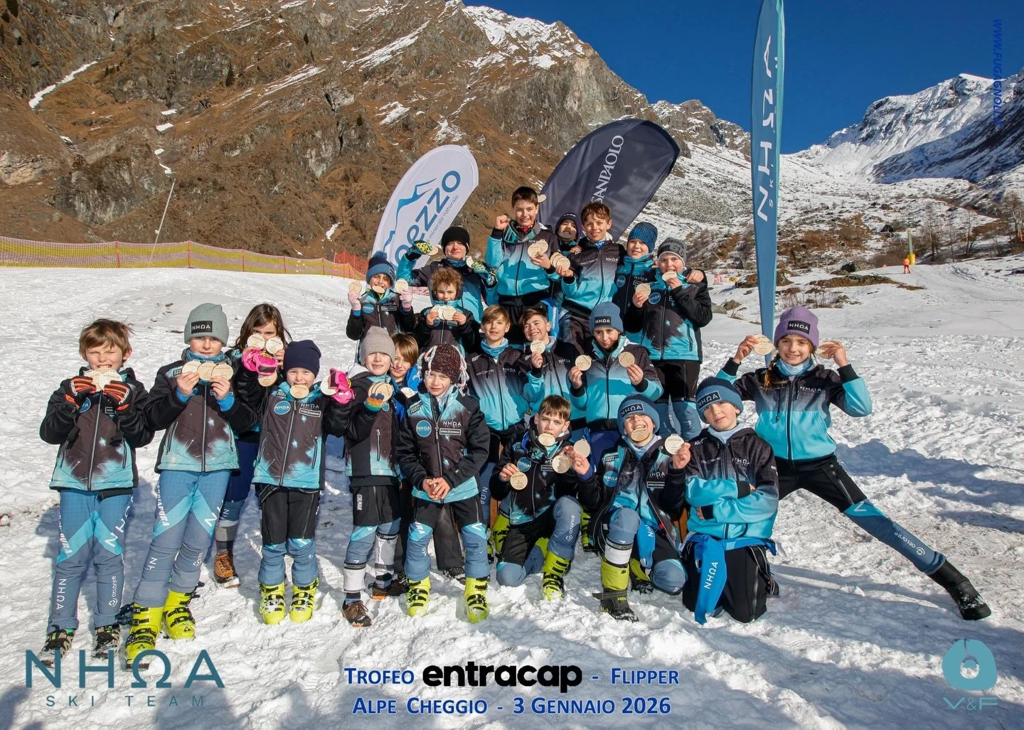 Trofeo Entracap, prima gara di stagione in Piemonte e prime grandi soddisfazioni frutto di passione, impegno e perseveranza in estate ed autunno insieme a tutti i NHOA Ski Team Italiani. 
Flipper la disciplina, 3 gare distinte nella stessa giornata, 