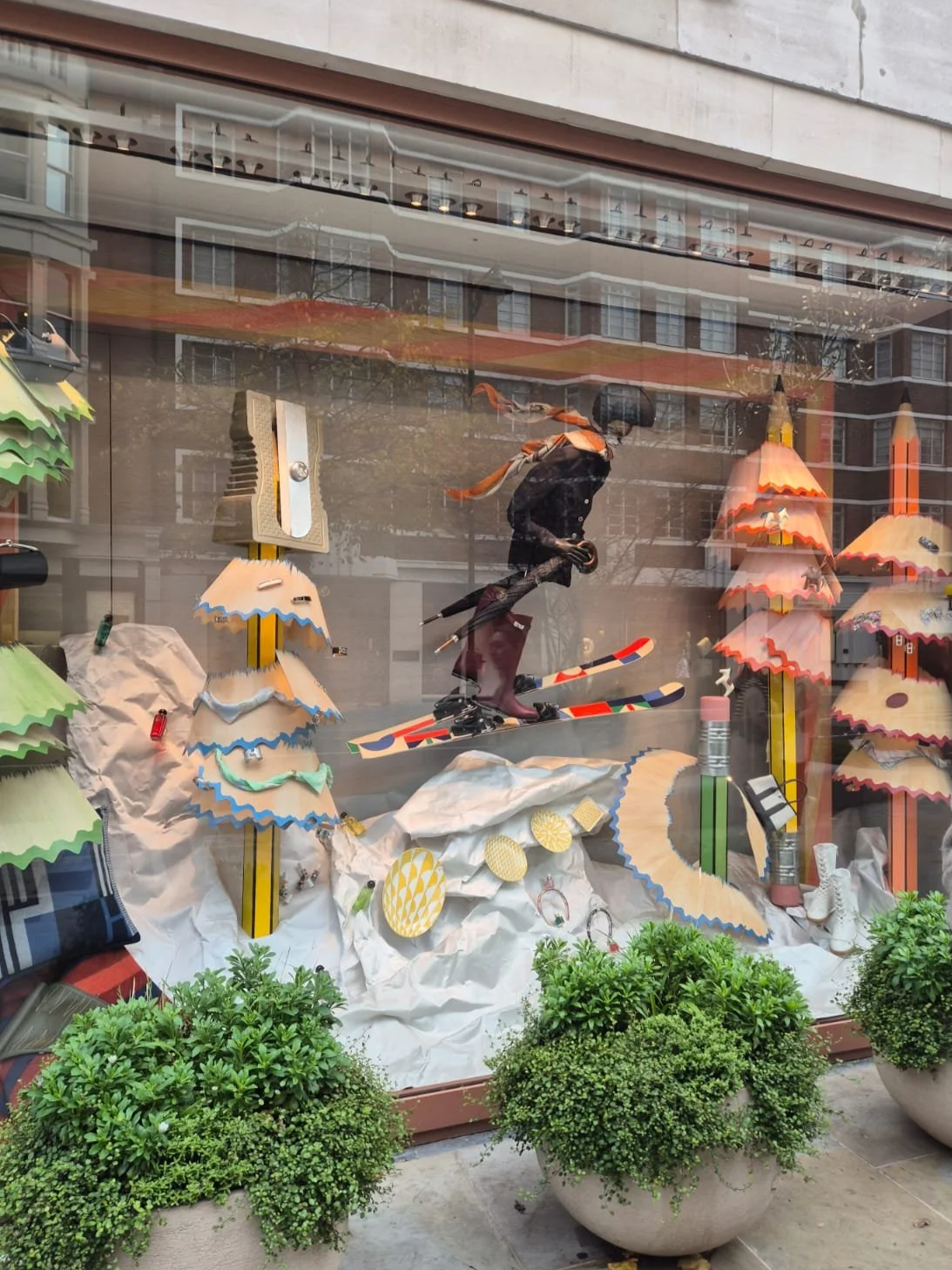 Hermes Windows Christmas 2025 - Designed by Shona Heath 