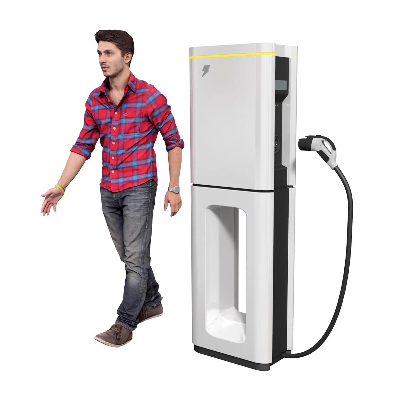 Bespoke EV charger model created for corporate innovation and technology exhibitions