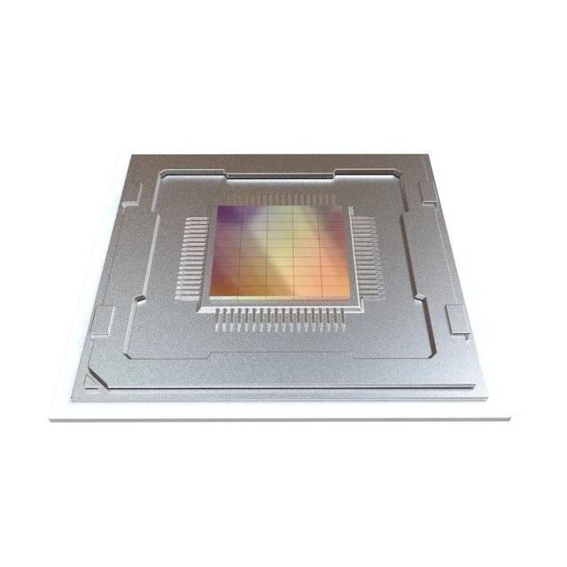 Oversized processor model designed to visualise digital infrastructure and innovation
