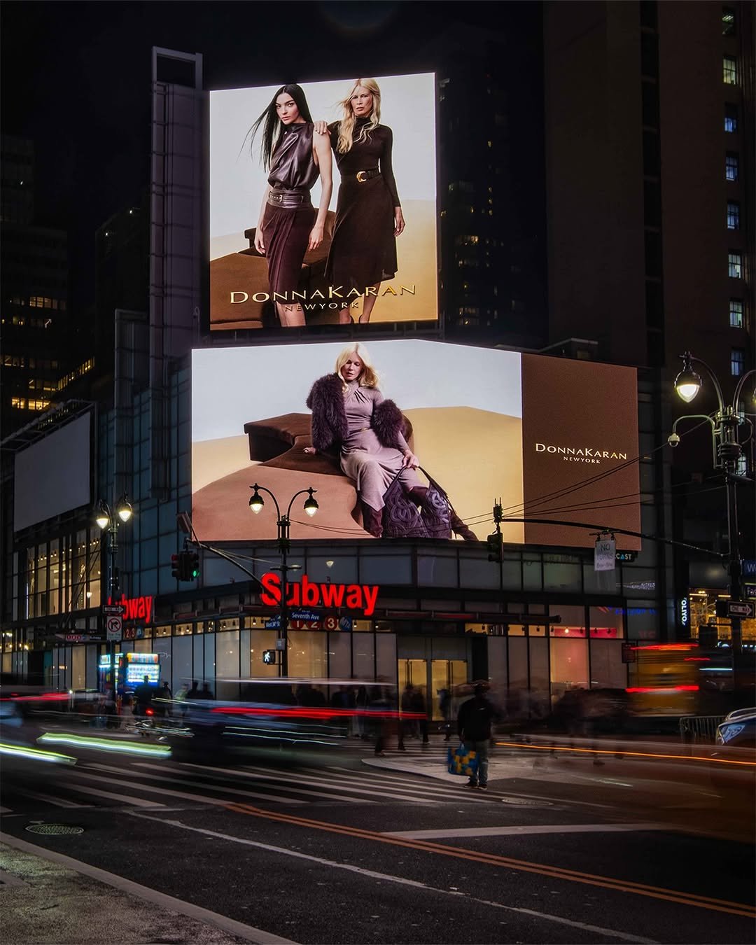 Social image of a street advertisement in the USA of billboards displaying the shoot 