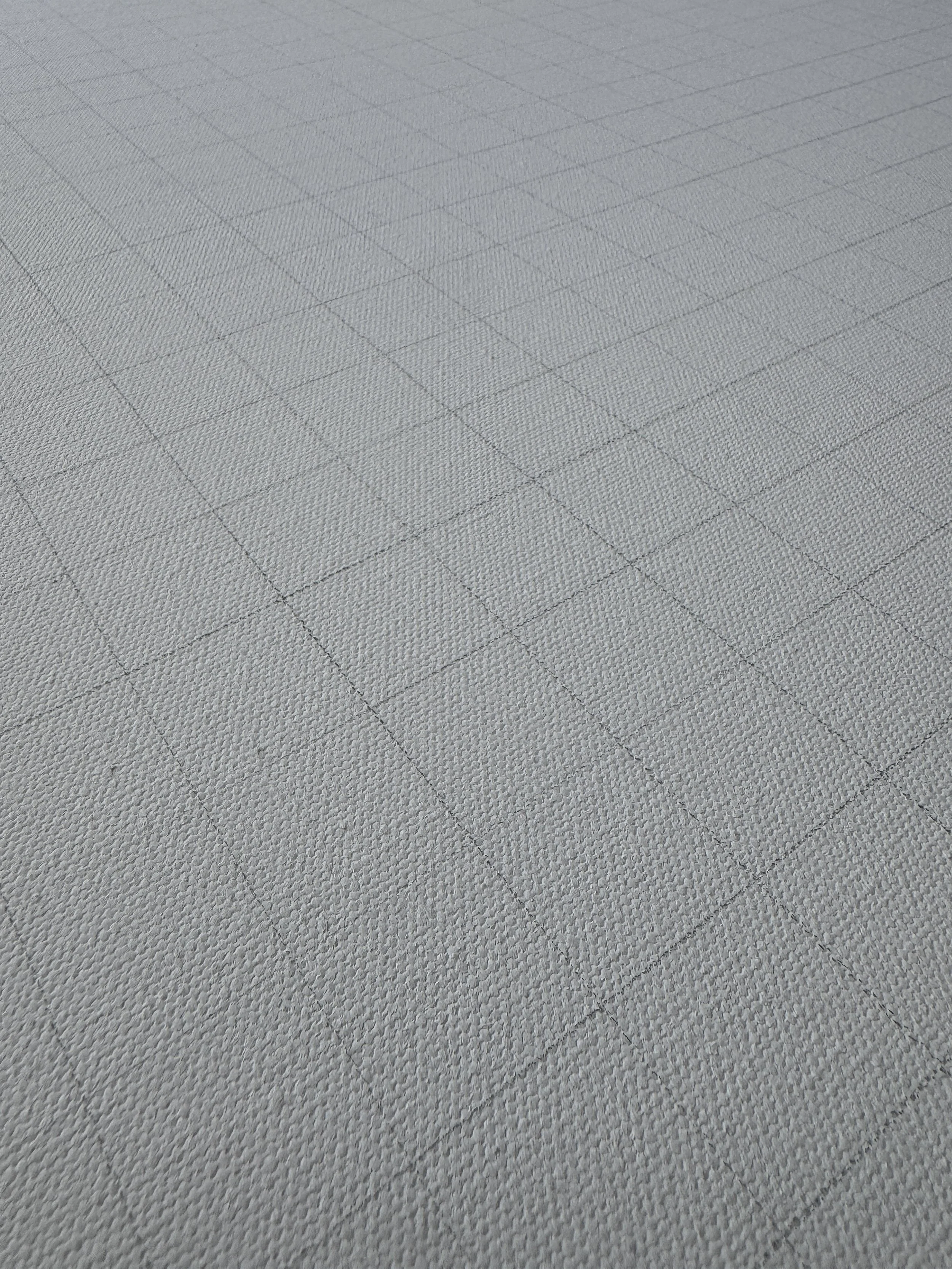 Each braille piece created most often begins with a grid for laying out the braille pattern. 