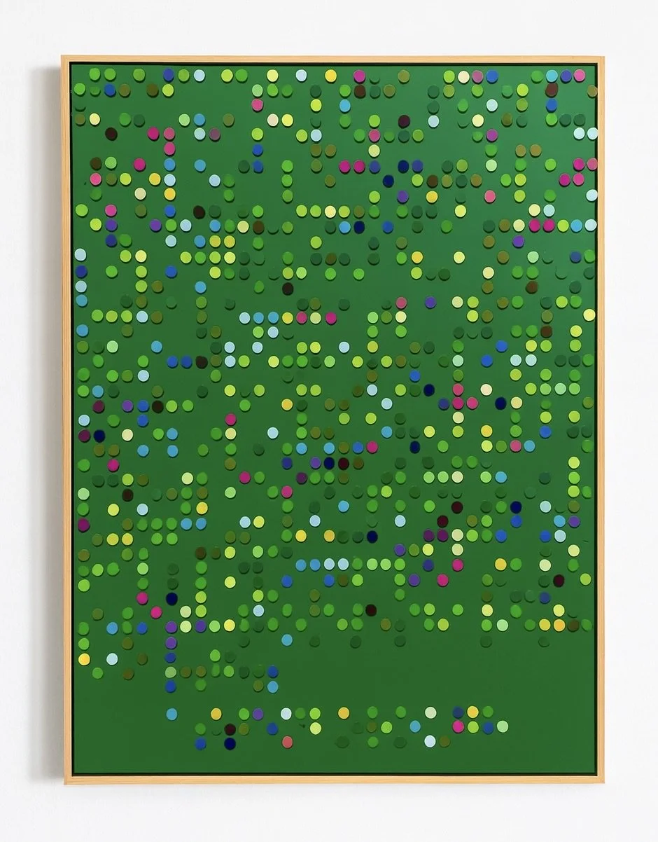 Abstract Dot Composition on Green.jpeg