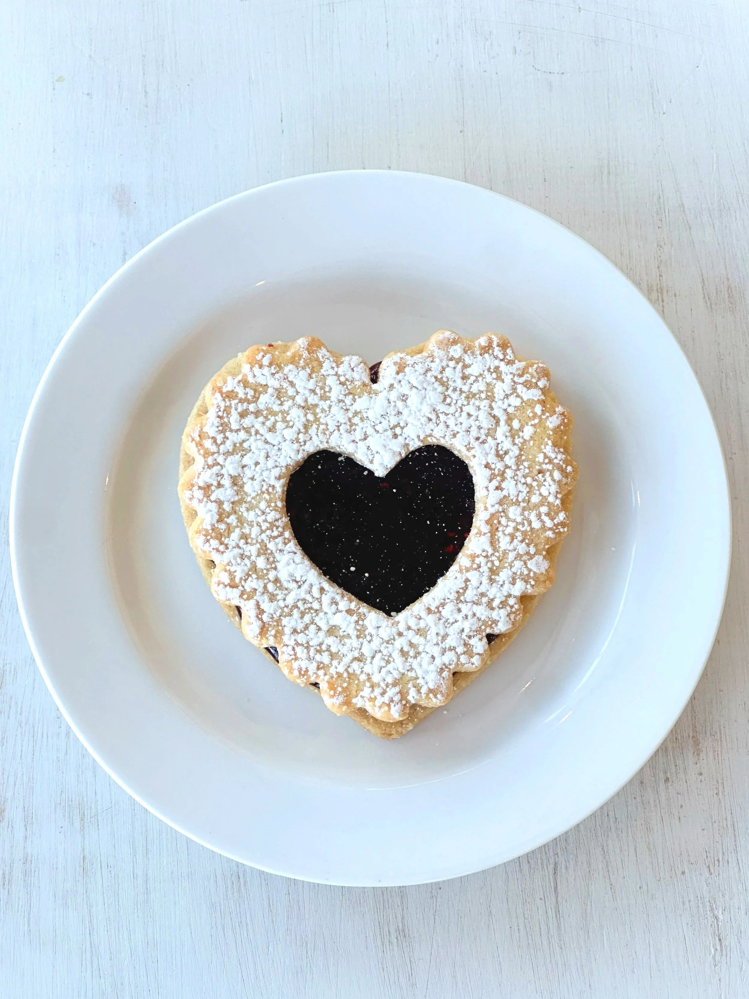Heart Shaped Linzer Cookie