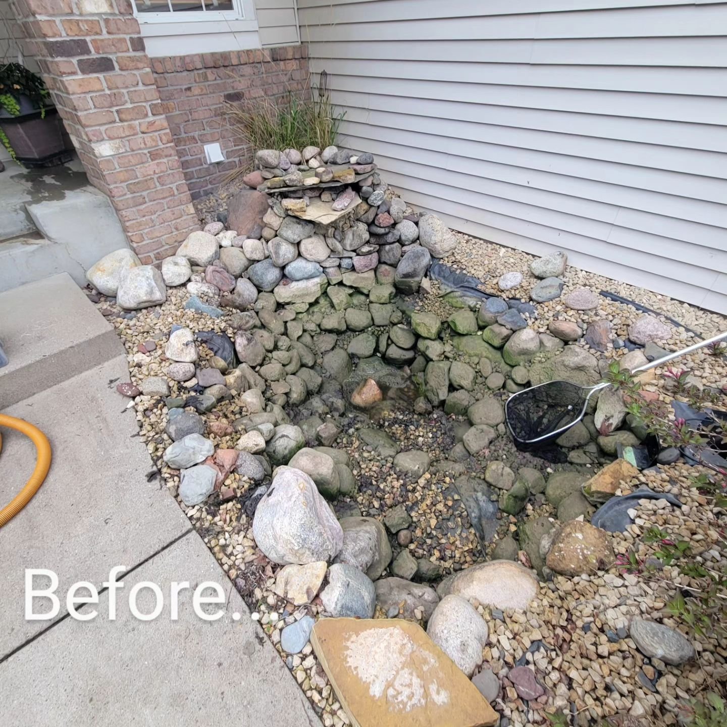 Here's that pond cleaning from yesterday up in Oakdale!
A bit of a haul, but these homeowners had their fish in a tank in their basement and had 3 weeks set aside for cleaning their pond. Time was of the essence... Came in and took care of it all in 