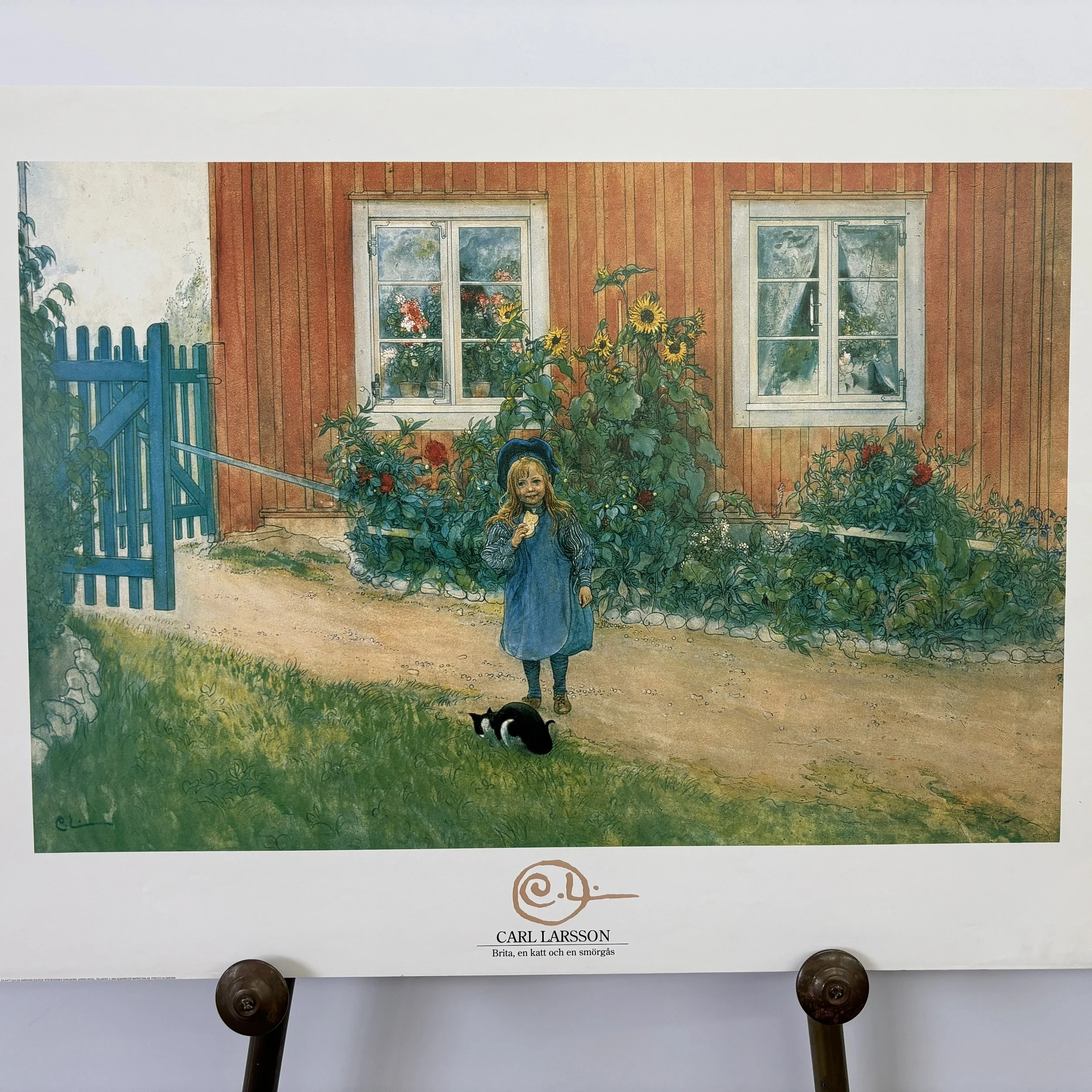 Brita, en katt och en smorgas