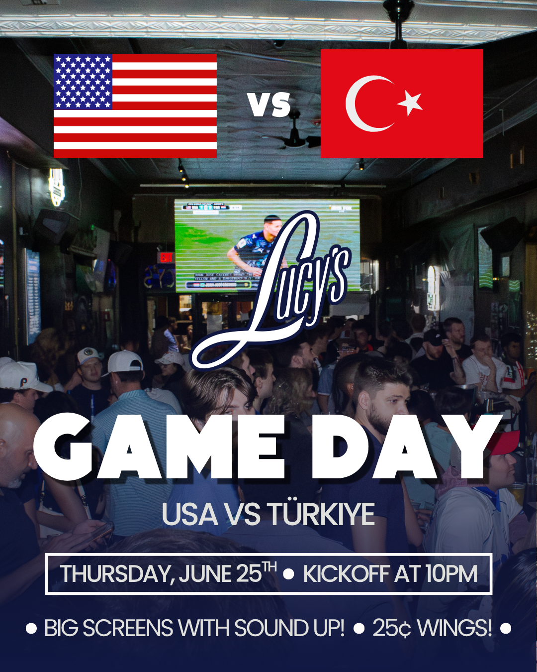 USA vs Türkiye Watch Party (Kitchen open until 12AM)