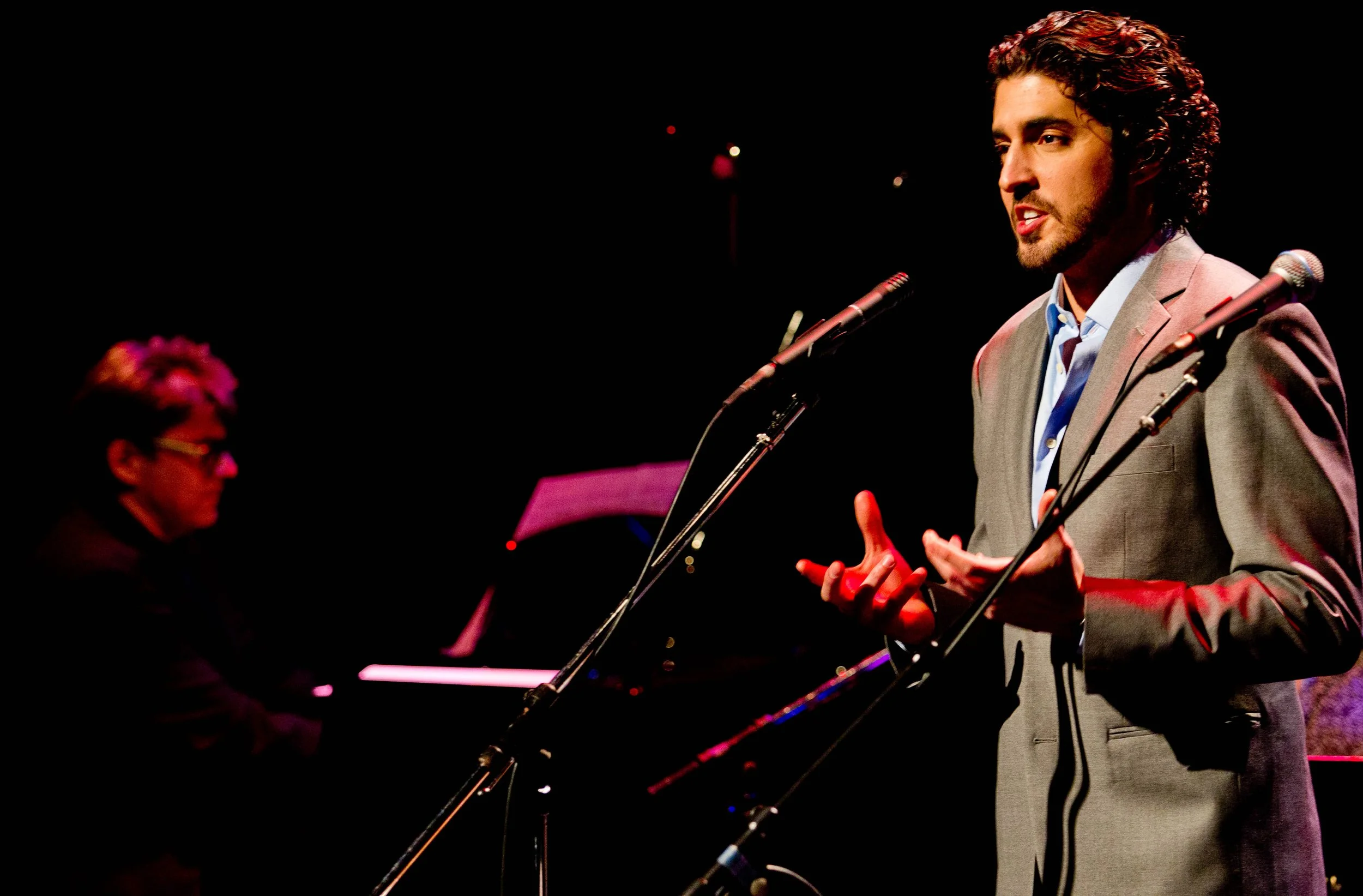 From left to right:  Andrew Burashko, Michael Ciufo Photo by John Lauener 