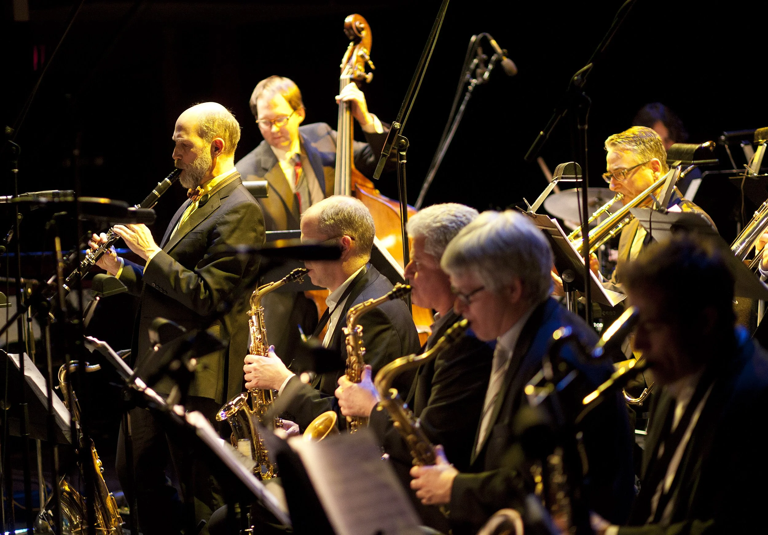  From left to right: Peter Lutek, Andrew Downing, Andy Ballantyne, John Johnson, Mike Murley, Terry Promane Photo by John Lauener 
