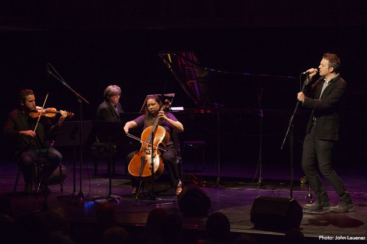 From left to right: Benjamin Bowman, Andrew Burashko, Rachel Mercer, John Southworth Photo by John Lauener 