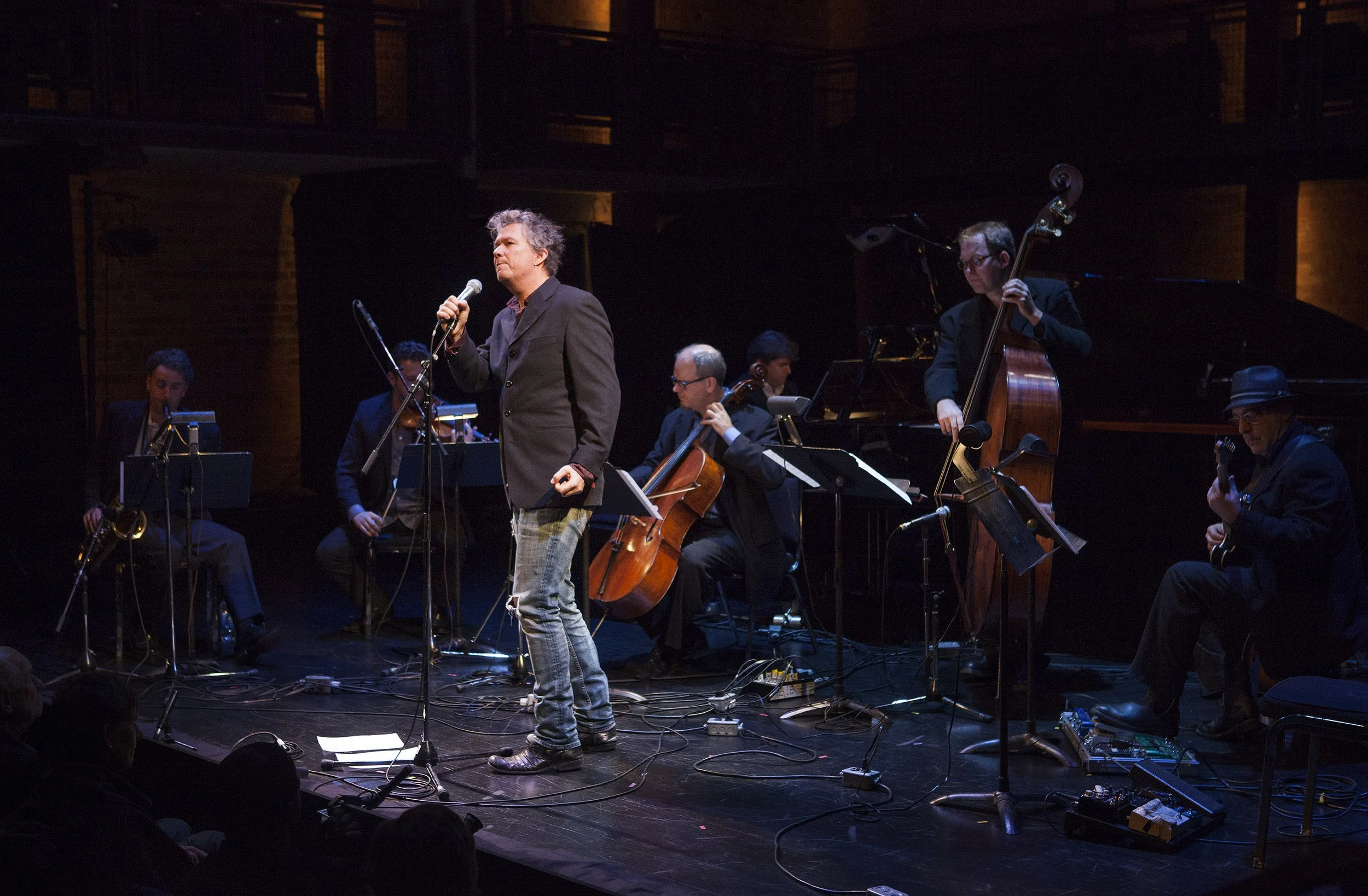  From left to right: Robert Carli, Benjamin Bowman, Gregory Hoskins, Thomas Wiebe, Andrew Burashko, Andrew Downing, Rob Piltch Photo by John Lauener 