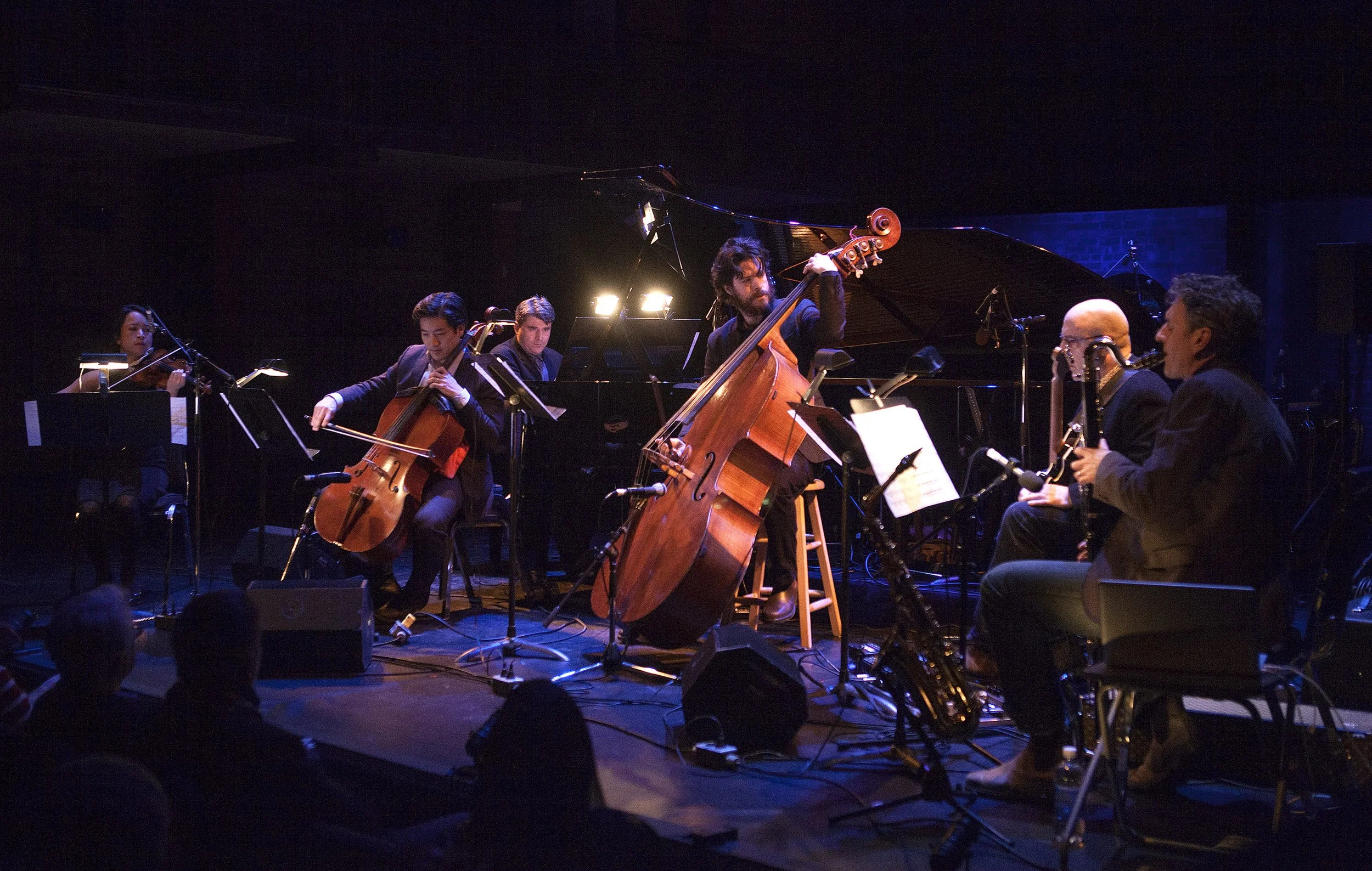  From left to right: Valerie Li, Adrian Fung, Andrew Burashko, Joseph Phillips, Rob Piltch, Rob Carli Photo by John Lauener 