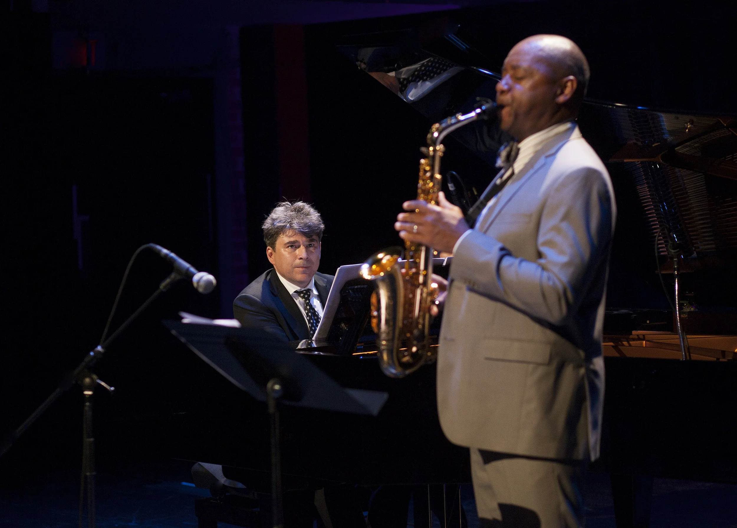  From left to right: Andrew Burashko, Branford Marsalis Photo by John Lauener 