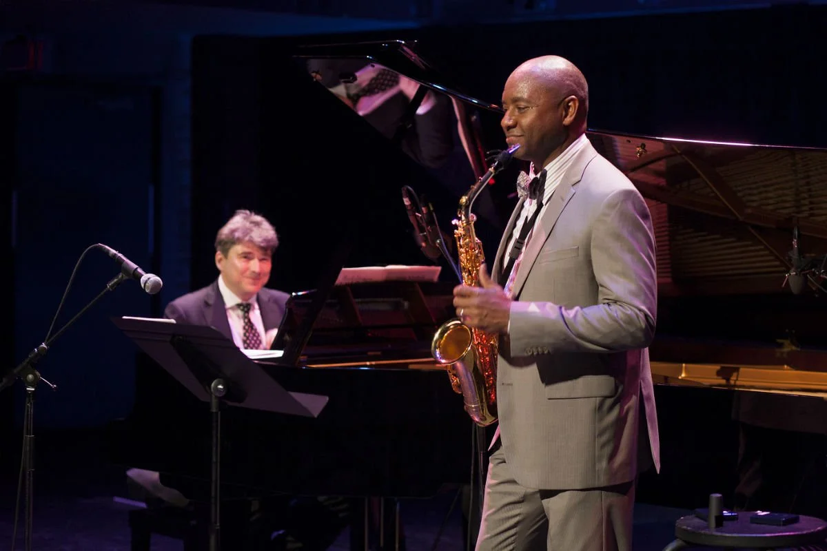  From left to right: Andrew Burashko, Branford Marsalis Photo by John Lauener 